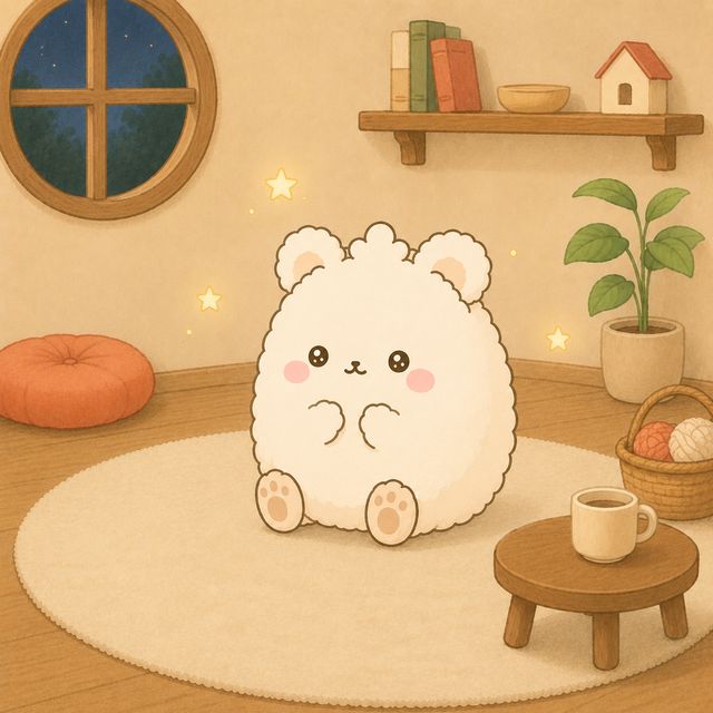 星の光につつまれるモフ
